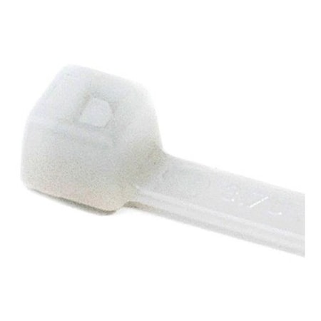 Hellermanntyton Cable Tie, 8in Long, UL Rated, 50lb Tensile Strength, PA66, Natural, 1000/pkg T50R9M4
