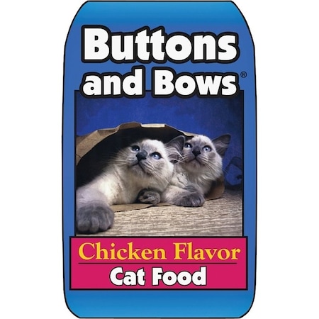 Buttons And Bows Buttons and Bows 10224 Chicken Flavor Cat Food, 20 lb Bag 10224