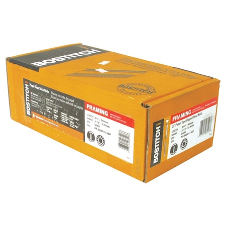 Bostitch 2-3/8 in. L X 11 Ga. Straight Strip Coated Framing Nails 21 deg 5000 pk RH-S8DR113EP