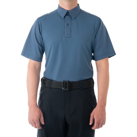 First Tactical Short Sleeve Shirt, 35% Cotton, 65% Polyester, Button, 0 Pocket(s), French Blue, L 112012