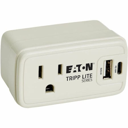 Tripp Lite OutletStrip, Gray, 2-15/32in, 1Outlets SK10C32