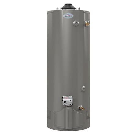 Richmond Essential Series Gas Water Heater, Natural Gas, 50 gal Tank, 85 gph, 38000 Btuhr BTU 6G50-38F3