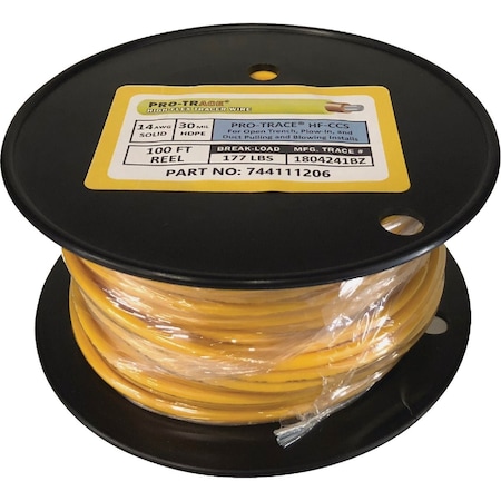 Pro-Flex Pro-Poly 100 ' Yellow Tracer Wire PFSFTY-14GA100C