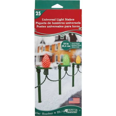 Adams 10'' H. Universal Light Stake, 25PK 9105-99-1640