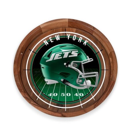 Picnic Time Family Of Brands NFL New York Jets - Barista Serving Tray with Glass Insert 907-09-511-224-2