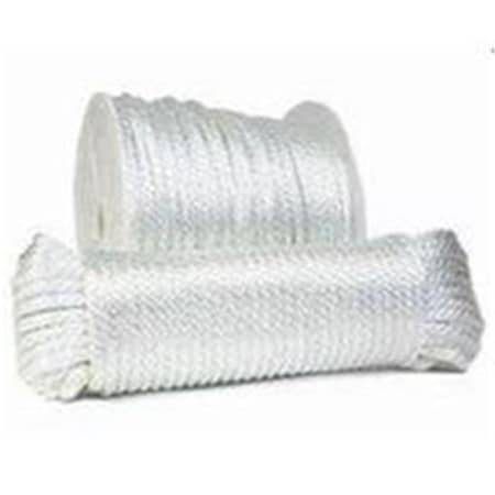 Koch Industries 0.12 x 1000 in. Nylon Braided Rope, White 8897472