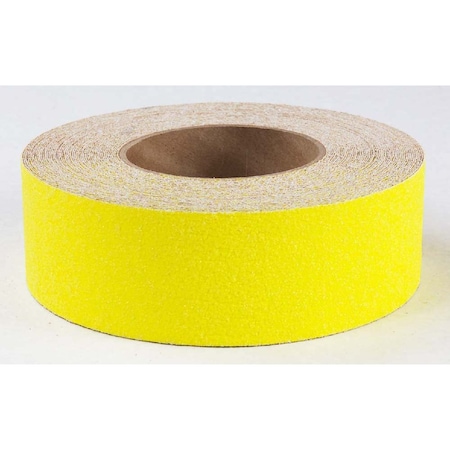 Nmc Anti Slip Grit Tape Roll Vinyl Proprietary Grit Size, Yellow, 6" W x 24" L AGT39Y