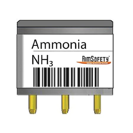 Aimsafety Gas Detector Sensor, Ammonia 70-2900-0572-4