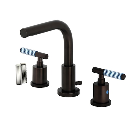 Kingston Brass Widespread Bathroom Faucet with Brass Pop-Up, Oil Rubbed Bronze FSC8955KPS