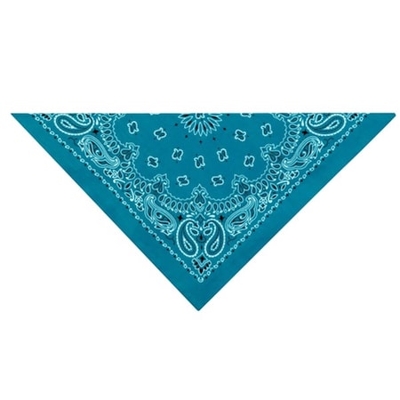 Fly Free Zone Top Performance Paisley Dog Bandanas, Light Blue FL1854081