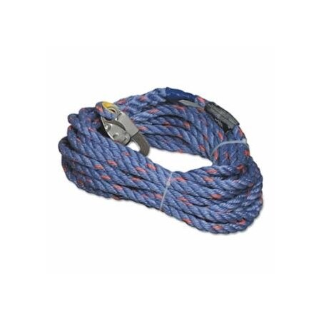 Miller 300L Rope Lifeline Series, 100 ft, Snap Hook and Loop, 310 lb 493-300L-Z7/100FTBL