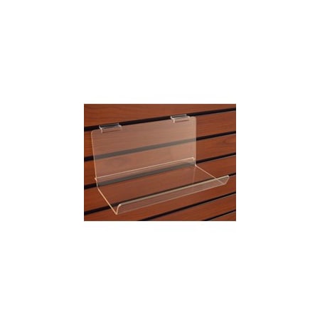 Specialty Store Services 5-Inch Deep Acrylic Slatwall Shelf With Lip 4210