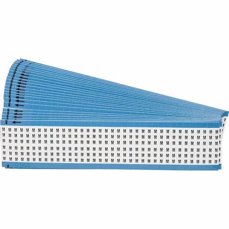 Brady Alphabetical Vinyl Cloth Upper Case Wire Marking Cards, Pack of 25 Cards, 25PK WM-M-PK