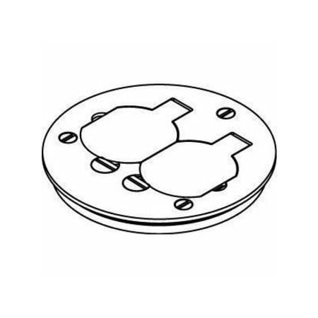 Wiremold Open Cover Plate, Brown, Brass 895T