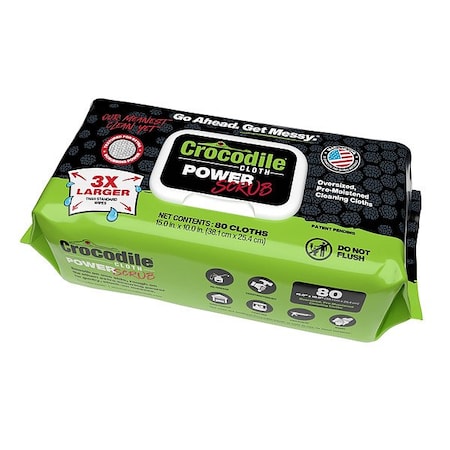 Crocodile Cloth Cleaning Wipes, 15 in Wipe L. 6500-080