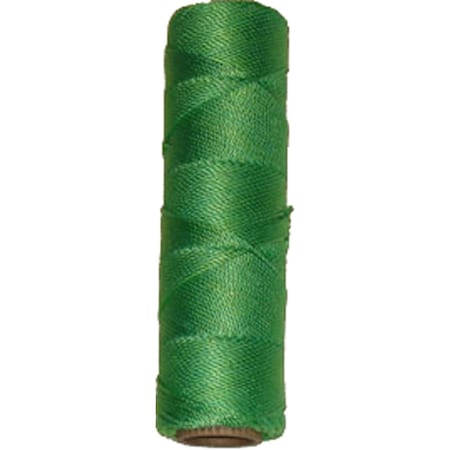 Wallace Cordage Twisted Nylon Braid Twine 1 lbs Trotline Decoy Line in Green - Size 30 GN1-30