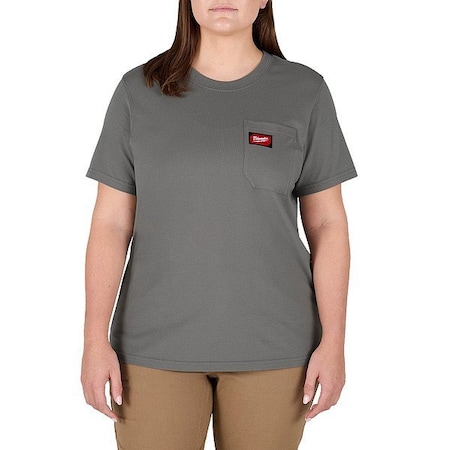 Milwaukee Tool Work Shirt, L, Gray, Women's F451G-L