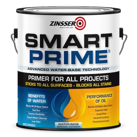 Zinsser Acrylic Based Primer, White, 1 gal 249729