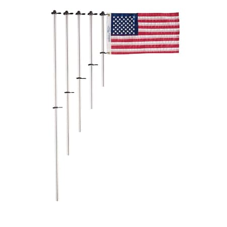 Taylor Made 3/4IN*36IN AL FLAG POLE W/ CHARLEVOIX CLIP 918