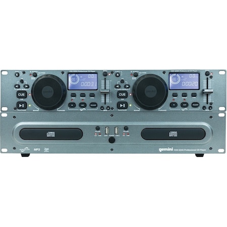 Gemini CDX-2250I: DJ CD Media Player with USB - CD-R - CD-DA, MP3 Playback - 2 Disc(s) - Black CDX-2250i