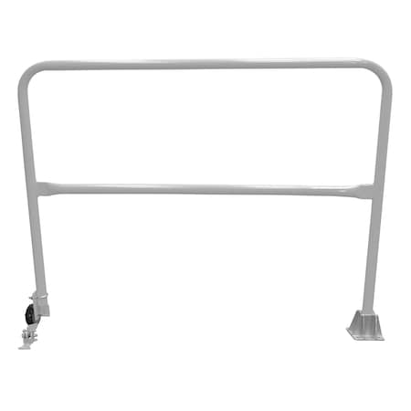 Vestil Steel Dock Safety Swing Gate 5 Ft. Length Silver SSG-5-SL