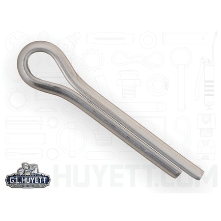 Huyett Cotter Pin, 300-304 Stainless Steel, 4 mm Dia x 20 mm Effective Length CPMS-040-020