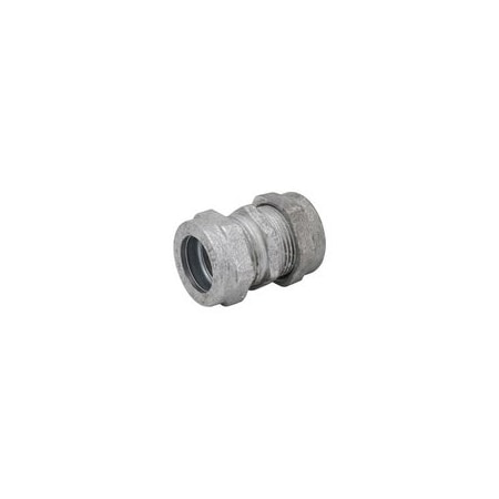 Madison Electric Conduit Fitting Coupling, Compression, Iron, Zinc Plated MNT-2764
