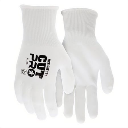 Mcr Safety Cut-Resistant Gloves, Large, Polyurethane Coating, Knit Wrist Cuff, Resists: Abrasion 92773L