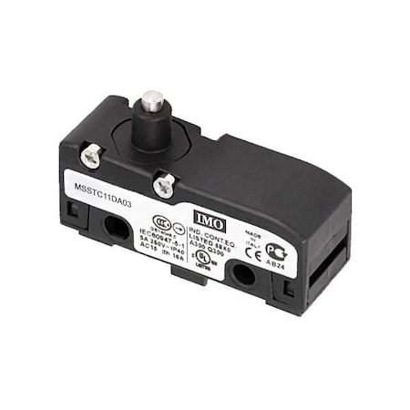 Imo Automation Microswitch, Screw Terminals Piston Plunger 3.8mm Diameter MSSTC11DA03