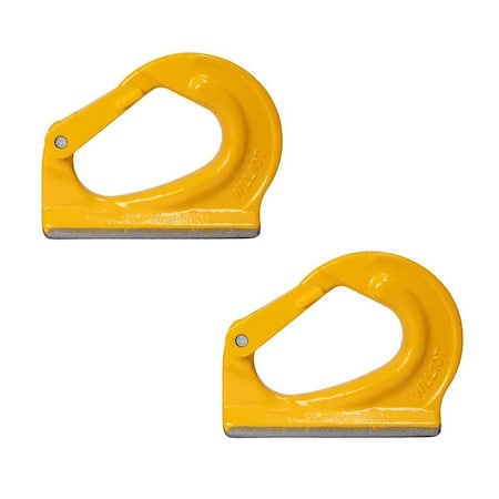 Mytee Products 10 Ton Grade 80 Weld On Anchor Hook for Wrecker, Lifting 22000 lbs WLL, 2PK AH-W10x2