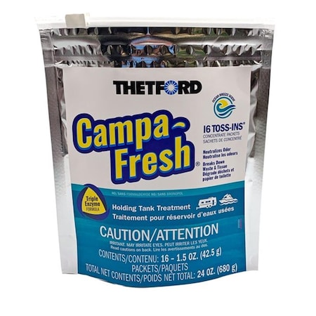 Thetford Thetford 96698 Ocean Breeze Campa Fresh Toss-Ins Holding Tank Treatment, 16PK T6H-96698