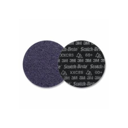 Scotch-Brite Precision Surface Conditioning Disc, Heavy Duty, 4-1/2 in dia, NH, X-Extra Coarse, 60 Grit, 50PK 405-068060-67213