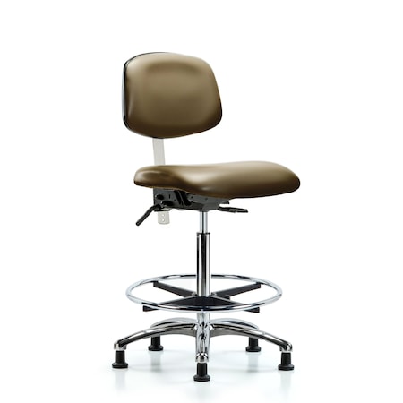 Blue Ridge Ergonomics Vinyl Clean Room Chair BR-NCR-VHBCH-CR-T1-A0-CF-RG-8809