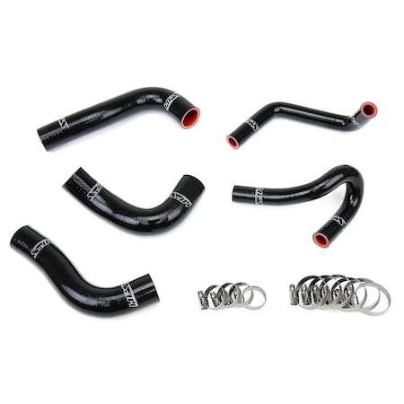 Hps Performance High Temp Reinforced Silicone Radiator and Heater Coolant Hose Kit, Black,  57-1412-BLK