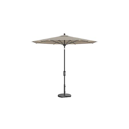 Treasure Garden 9 ft Patio Umbella, aluminum, fiberglass ribs, outdoor, Milano Char Stripe UM840-09 56079 Milano Char Stripe