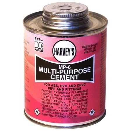 Wm Harvey Co 16 Oz MP6 MultiPurpose Cement Clear 018020-12