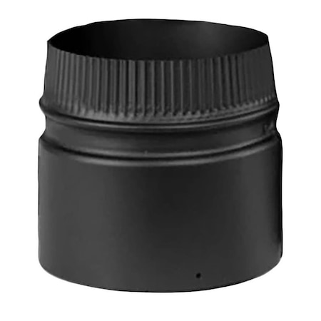 Selkirk Stove Adapter, 8 in Dia, 7 in L, Stainless Steel, Black DSP8SA-1