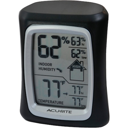 Acurite Fahrenheit & Celsius Digital 32 to 122 F 0 to 50 C Hygrometer & Thermometer 00325A2
