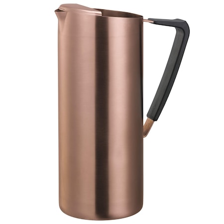 Service Ideas Slim 1.9-Liter Stainless Water Pitcher with Ice Guard in Rose Gold X7025BSRGV2