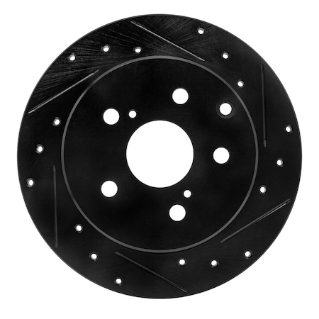 Dynamic Friction Co DFC Brake Rotor - Drilled and Slotted - Black 633-76134R