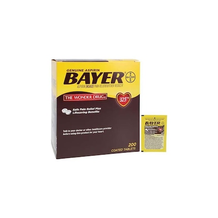 Bayer NSAID Aspirin Tablets, 325mg, 200PK 47682045647