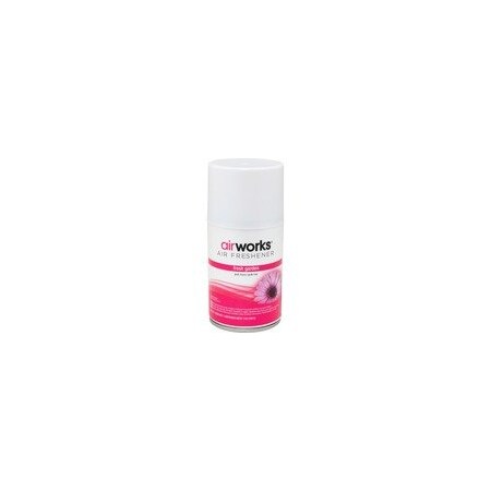 Air Works Metered Aerosol Air Freshener Fresh Garden, Aerosol, 6000 ft3, 7 oz, Fresh Garden, 12PK 7932