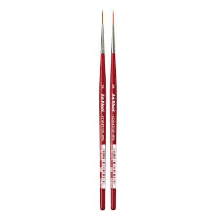 Da Vinci COSMOTOP-SPIN Rigger Brush, Synthetic, Acrylic & Watercolor, Pointed Liner Series 5880, Size -2, 2PK VA-1280_-2