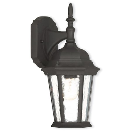 Lighting Business Hamilton 1 Light Outdoor Wall Lantern In Textured Black LI367162