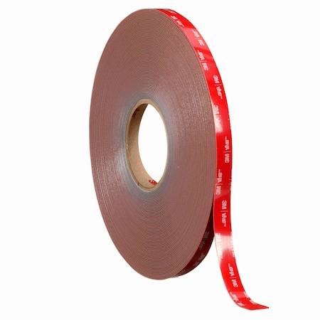 3M 4991 DOUBLE SIDED TAPE, 36 YD L 0.75 IN W, 90 MIL THK, ACRYLIC FOAM BACKING, GRAY 7010519789