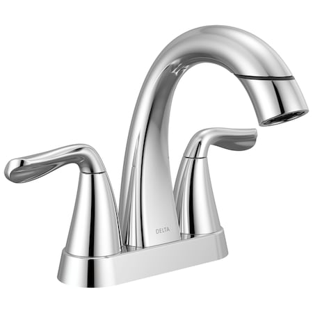 Delta Arvo Two Handle Centerset Pull-Down Bathroom Faucet Chrome 25840LF-PD