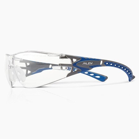 Globus Safety Glasses, Blue/Gray, Clear RLY00361