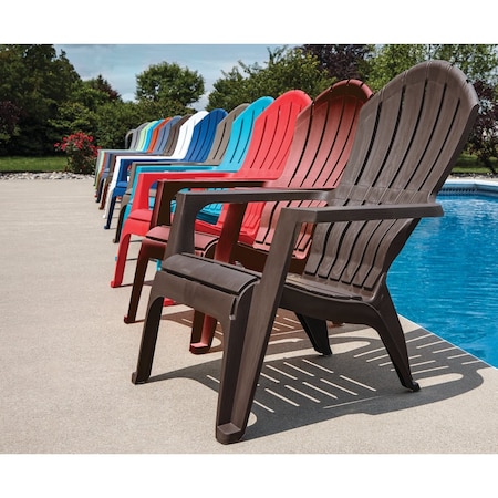 Adams RealComfort Earth Brown Resin Adirondack Chair 258394