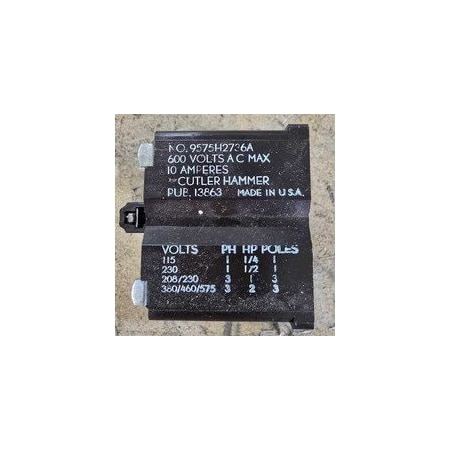 Eaton Cutler-Hammer Limit Switch Component, Is An Industrial Relay Accessory 9575H2736-66