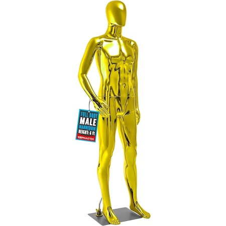 Topmaster Male Mannequin Premium Quality Construction, Detailed Dimensions for Realistic Proportions, Sturdy TPMANMALGD7
